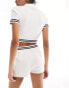 Фото #5 товара Tommy Jeans co-ord knit tipping shorts in white