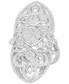 ფოტო #1 პროდუქტის Diamond Filigree Statement Ring (1/4 ct. t.w.) in Sterling Silver