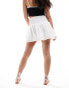 Pimkie shirred waist rara skirt in white