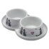 MP 2x350ml Trendy Dinner Cats In Love Dog Feeder