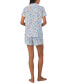 ფოტო #2 პროდუქტის Women's 2-Pc. Floral Boxer Pajamas Set