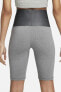 Фото #2 товара Шорты для велосипедисток Nike Sportswear Circa High Rise (велосипедные леггинсы) серого цвета