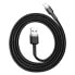 Фото #6 товара Wytrzymały kabel w oplocie do iPhone USB - Lightning QC3.0 2.4A 1m czarno-szary