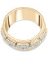 ფოტო #3 პროდუქტის Diamond Wide Band Statement Ring (1/4 ct. t.w.) in Gold Vermeil, Created for Macy's