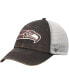 ფოტო #2 პროდუქტის Men's '47 Brown, Natural Pittsburgh Steelers Oil Cloth Trucker Clean Up Adjustable Hat
