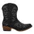 Фото #1 товара Roper Riley Shorty Snip Toe Cowboy Booties Womens Black Casual Boots 09-021-1567