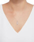 ფოტო #2 პროდუქტის Diamond "Mom" Pendant Necklace (1/10 ct. t.w.) in Sterling Silver