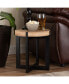 Фото #4 товара Horace Rustic and Industrial 15.7" Finished Wood and Finished Metal End Table