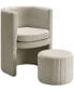 Фото #2 товара Best Master Seager Round Arm Chair with Ottoman