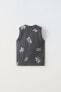 Printed vest top