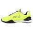 Фото #3 товара Fila Speedserve Energized Tennis Mens Black, Yellow Sneakers Athletic Shoes 1TM