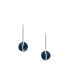 Фото #2 товара Women's Sofie Sea Glass Blue Organic-Shaped Pull-Through Earrings, SKJ1812040