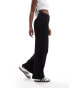 JDY high wasted wide leg trouser in black