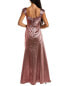 Theia Santana Silk-Blend Gown Women's