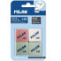 MILAN 4 Pack Of 430 Erasers