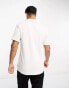 Фото #2 товара ONLY & SONS ribbed oversized polo co-ord in white