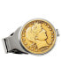 ფოტო #1 პროდუქტის Men's Gold-Layered Silver Barber Half Dollar Coin Money Clip