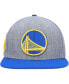 Men's Gray, Royal Golden State Warriors Classic Logo Two-Tone Snapback Hat