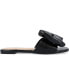 Фото #2 товара Women's Fayre Wide Width Oversized Bow Slip On Flat Sandals