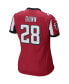 Фото #4 товара Женская блузка Nike футболка игровая Warrick Dunn "Atlanta Falcons" в красном цвете.