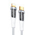 Фото #1 товара Kabel przewód z inteligentnym wyłącznikiem USB-C - iPhone Lightning 1.2m - biały