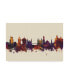 Фото #1 товара Michael Tompsett Ljubljana Slovenia Skyline III Canvas Art - 20" x 25"