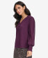 ფოტო #3 პროდუქტის Women's Clip-Dot Long-Sleeve Blouse