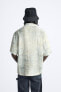Фото #3 товара Рубашка из рельефной ткани tie-dye ZARA