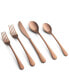 Xyla Copper Satin Flatware Set, 20 Piece