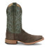 Фото #1 товара Justin Boots Fergus Medium Square Toe Cowboy Mens Brown, Green Casual Boots BR3