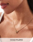 Фото #1 товара Lost Souls stainless steel bow pendant necklace in 18k gold plated