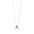 Stylish silver necklace Apricus 61290 RED (chain, pendant)