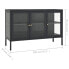 Фото #18 товара Sideboard ADELA Stahl und Glas Grau