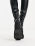 KOI Damar chunky over the knee boots in black