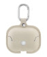 Фото #2 товара Ремешок для часов WITHit серый кожаный Apple AirPods с застежкой и карабином