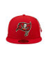 Фото #4 товара Men's x Alpha Industries Scarlet Tampa Bay Buccaneers Alpha 59FIFTY Fitted Hat