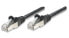 Intellinet Network Patch Cable - Cat5e - 2m - Black - CCA - SF/UTP - PVC - RJ45 - Gold Plated Contacts - Snagless - Booted - Lifetime Warranty - Polybag - 2 m - Cat5e - SF/UTP (S-FTP) - RJ-45 - RJ-45