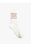 Фото #2 товара Носки Koton Slogan Embroidered Socks