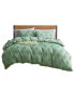 Фото #1 товара Bedding Tufted Embroidery Double Brushed 3 Piece Duvet Cover Set, Full/Queen