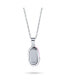 ფოტო #2 პროდუქტის Charm Baby Shoe Pendant Necklace Gift For New Mother Women Pink Enamel Bow Engravable CZ Accent .925 Sterling Silver