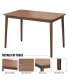 Фото #5 товара Retro Walnut Dining Table in Solid Rubber Wood