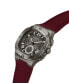 Guess Herren Armbanduhr Multifunktion Headline gun metal, bordeaux 42 mm GW0571G4