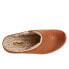 Фото #8 товара Softwalk Madison Plush S2268-223 Womens Brown Leather Clog Sandals Shoes 10