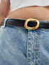 Фото #3 товара ASOS DESIGN CURVE waist and hip jeans belt with oval buckle design