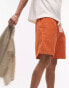 Topman – Lässige Cord-Shorts in Orange