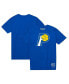 Men's and Women's Royal Indiana Pacers Hardwood Classics MVP Throwback Logo T-shirt