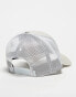 New Era 9forty NY Yankees contrast trucker cap in beige