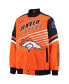 Фото #3 товара Men's Orange, Navy Denver Broncos Extreme Strike Cotton Twill Full-Snap Jacket