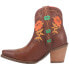 Dingo Play Pretty Embroidered Floral Snip Toe Cowboy Booties Womens Size 6 M Cas