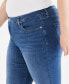 ფოტო #7 პროდუქტის Plus Size Mid-Rise Slim-Leg Stretch Jeans